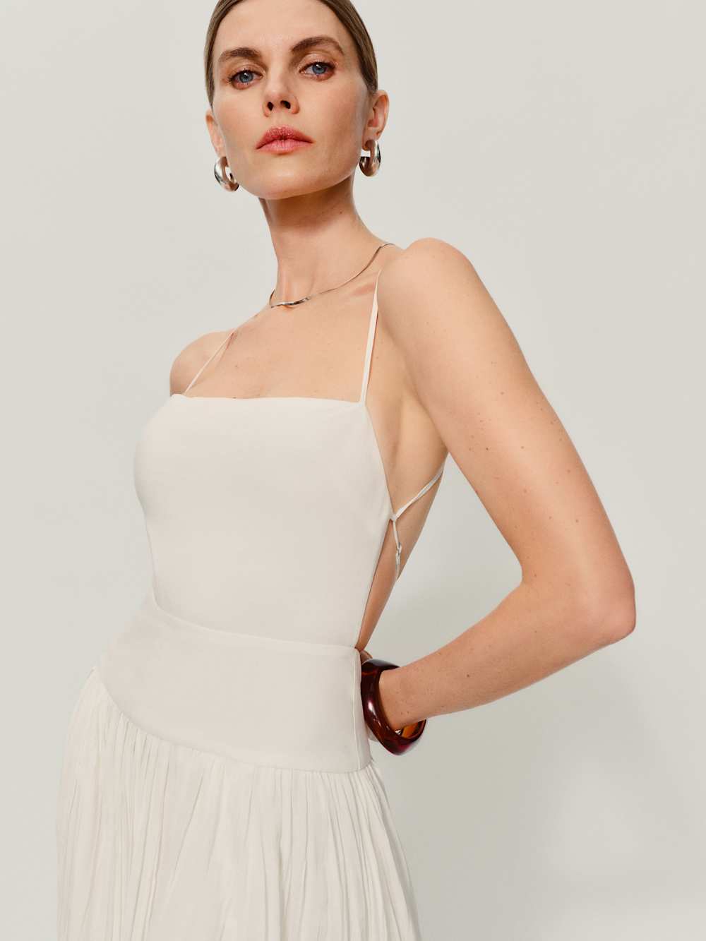 Reformation Perlette Dress - Ivory