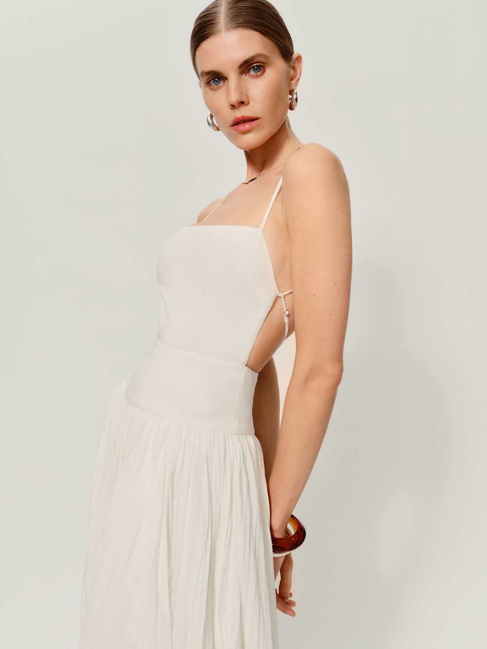 Reformation Perlette Dress - Ivory