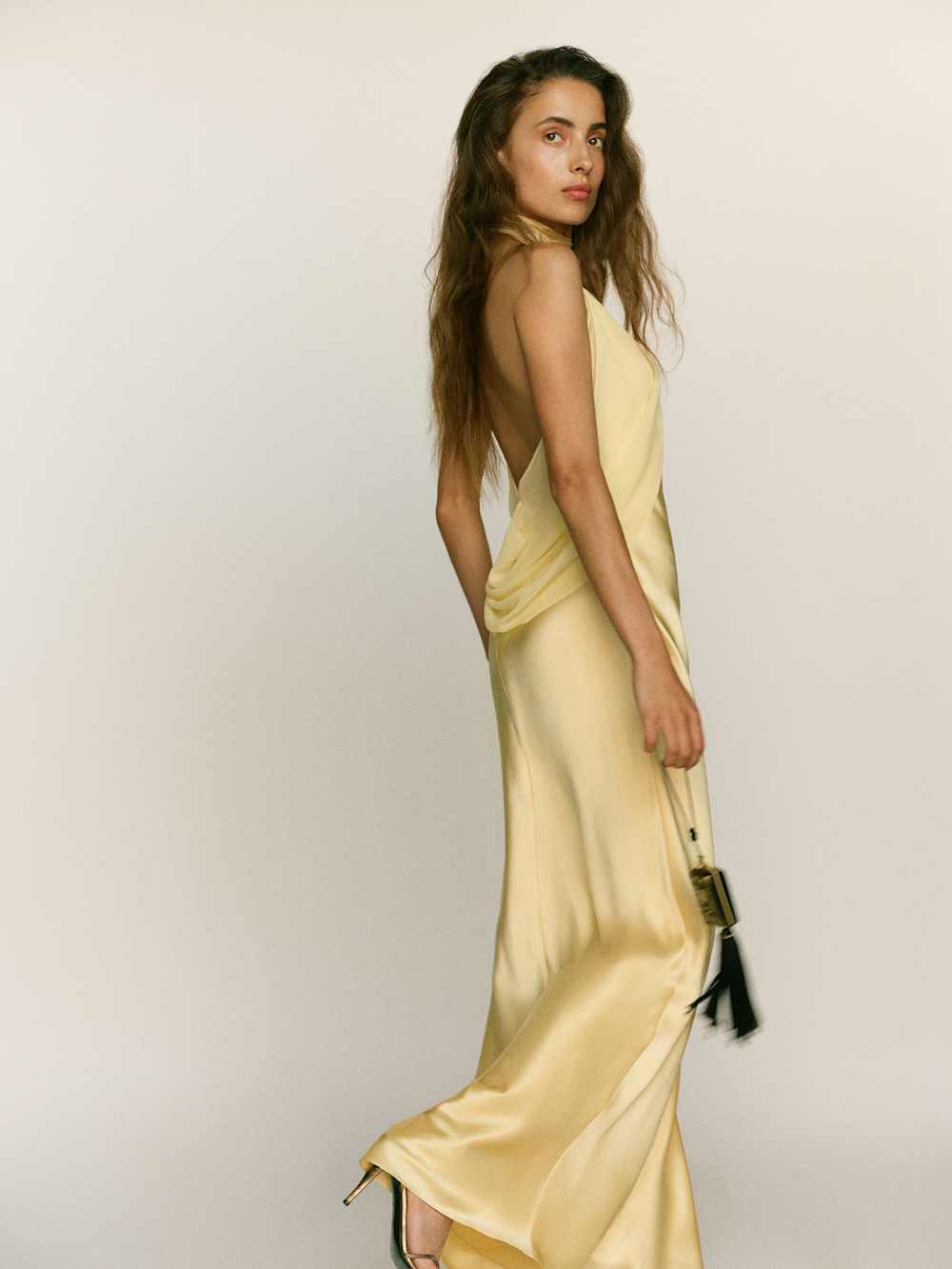 Reformation Dorcas Silk Dress - Blonde