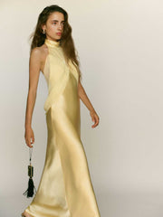 Reformation Dorcas Silk Dress - Blonde