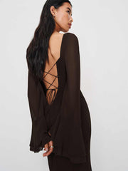Reformation Olio Dress - Mole