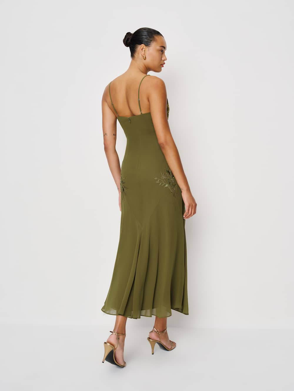 Reformation Ziva Dress - Olive