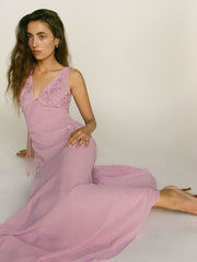 Reformation Ziva Dress - Rose Taffy