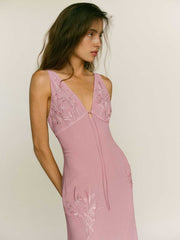 Reformation Ziva Dress - Rose Taffy