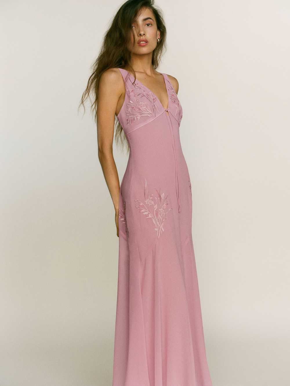 Reformation Ziva Dress - Rose Taffy