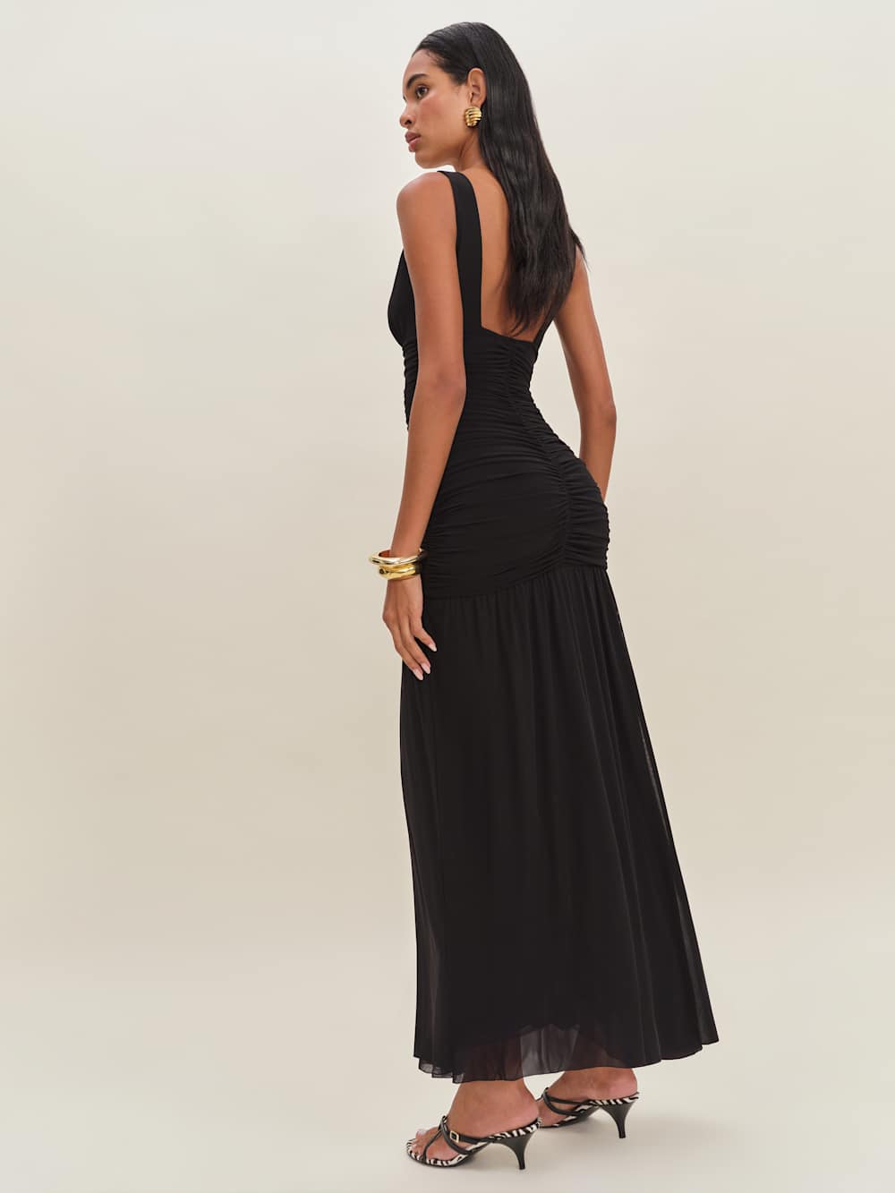 Reformation Aura Knit Dress - Black