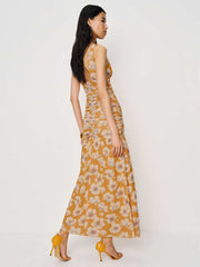 Reformation Aura Knit Dress - Mango
