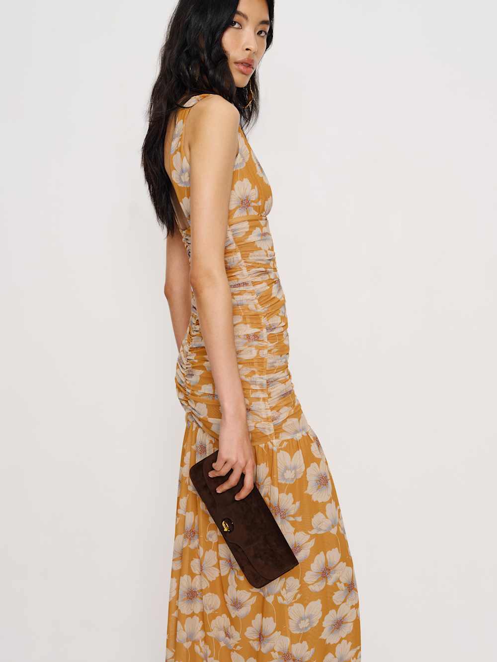 Reformation Aura Knit Dress - Mango