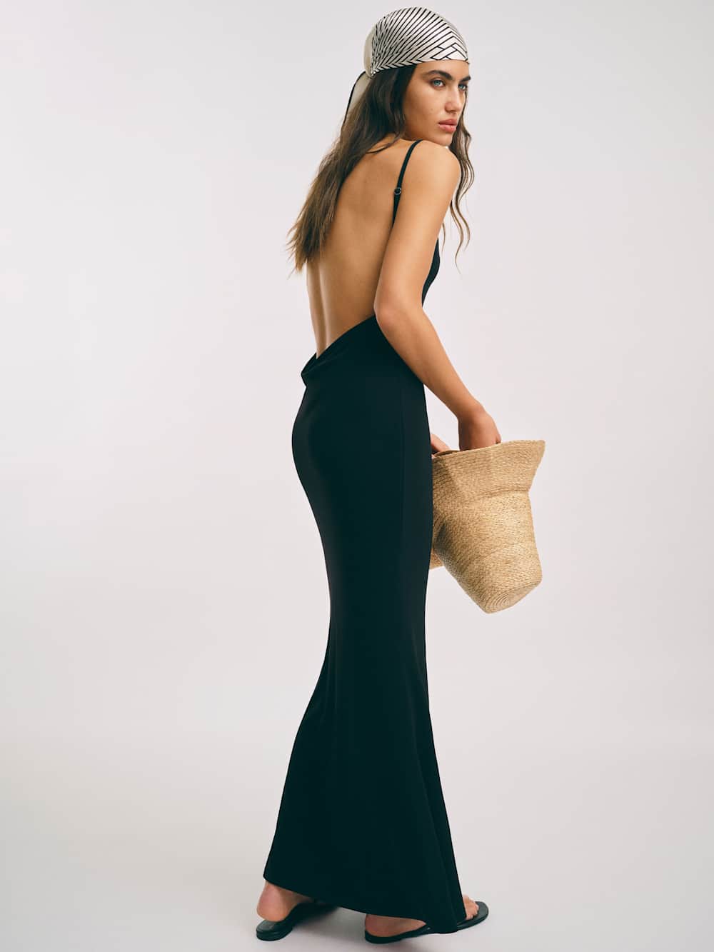 Reformation Averil Knit Dress - Black
