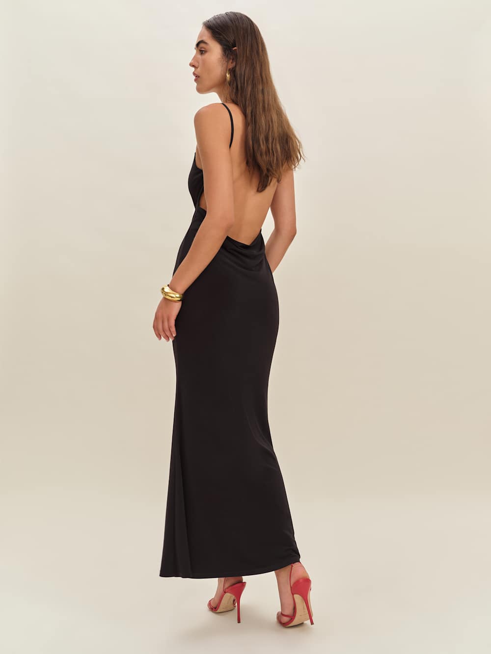 Reformation Averil Knit Dress - Black