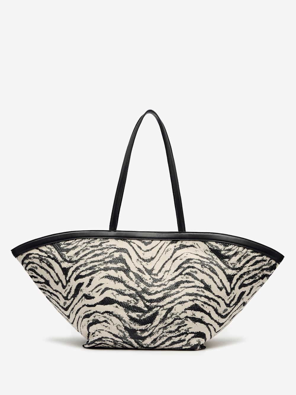 Reformation Lucia Tote Bag - Zebra Raffia