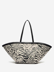 Reformation Lucia Tote Bag - Zebra Raffia
