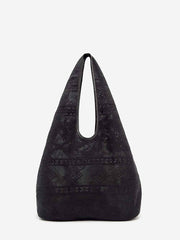 Reformation Aurelia Tote Bag - Black Lace