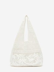 Reformation Aurelia Tote Bag - White Lace
