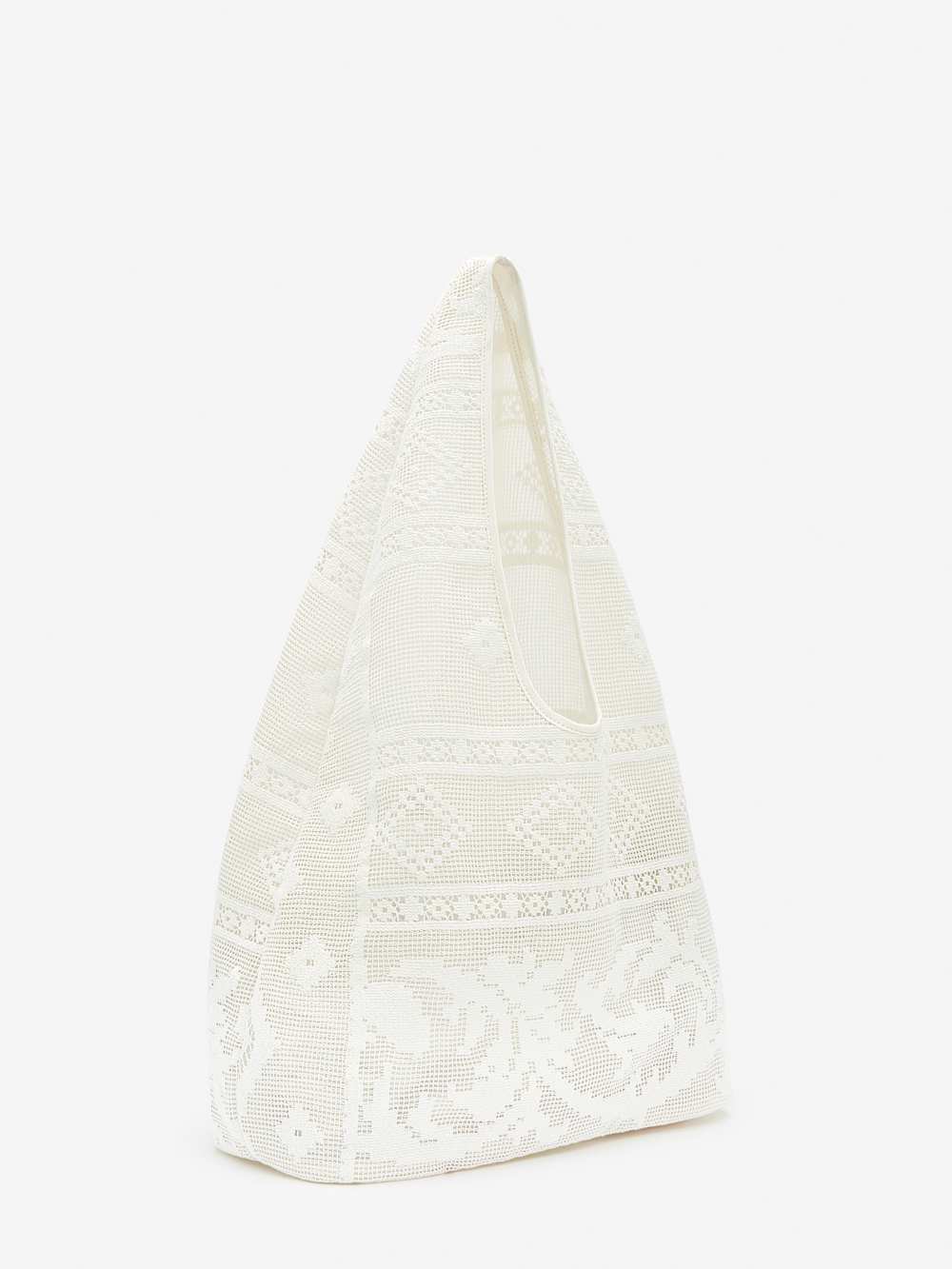 Reformation Aurelia Tote Bag - White Lace