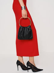 Reformation Liliana Mini Bag - Black Leather