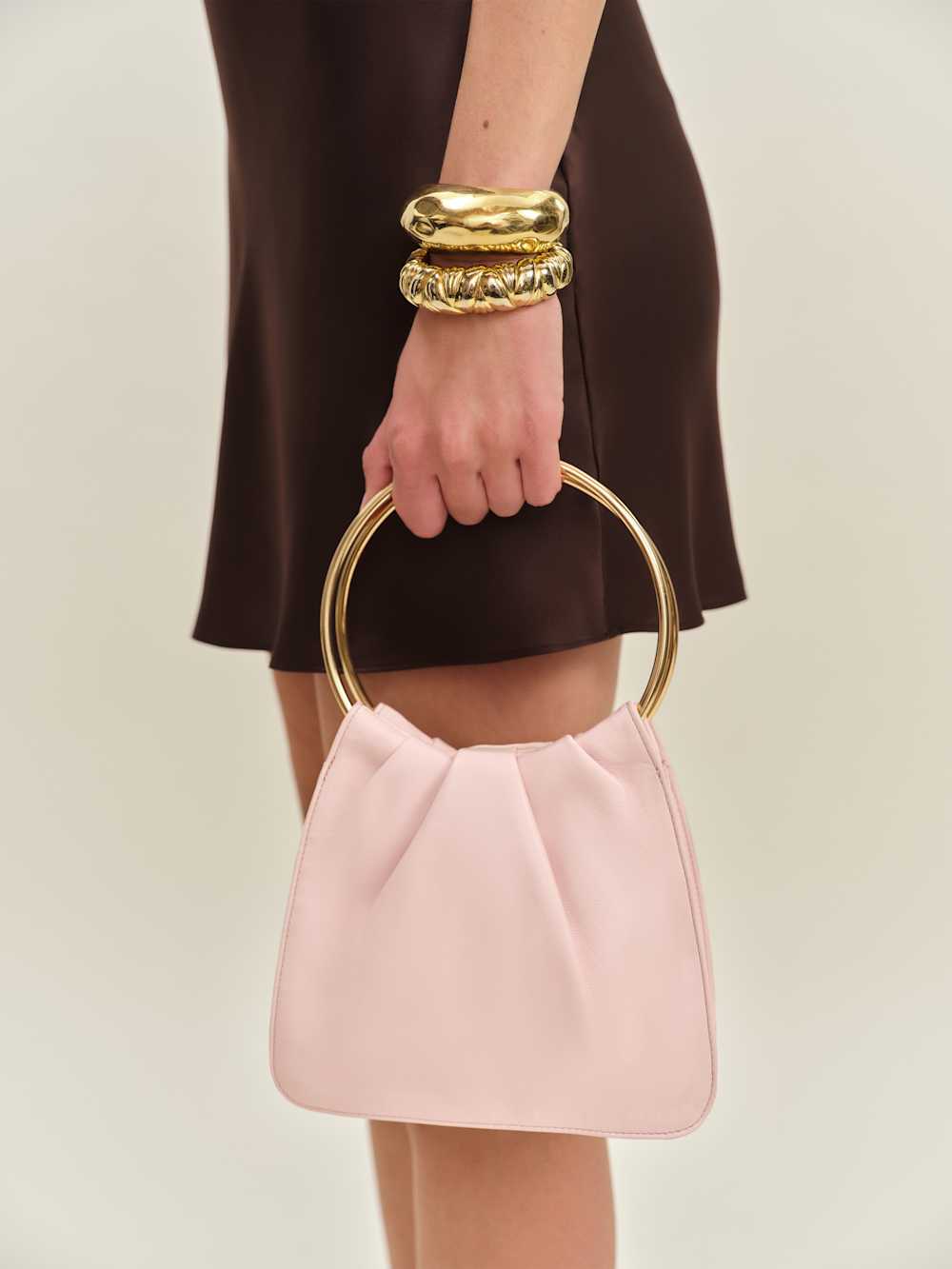 Reformation Liliana Mini Bag - Rose Leather