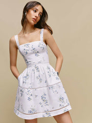 Reformation Everett Mini Linen Dress - Truly