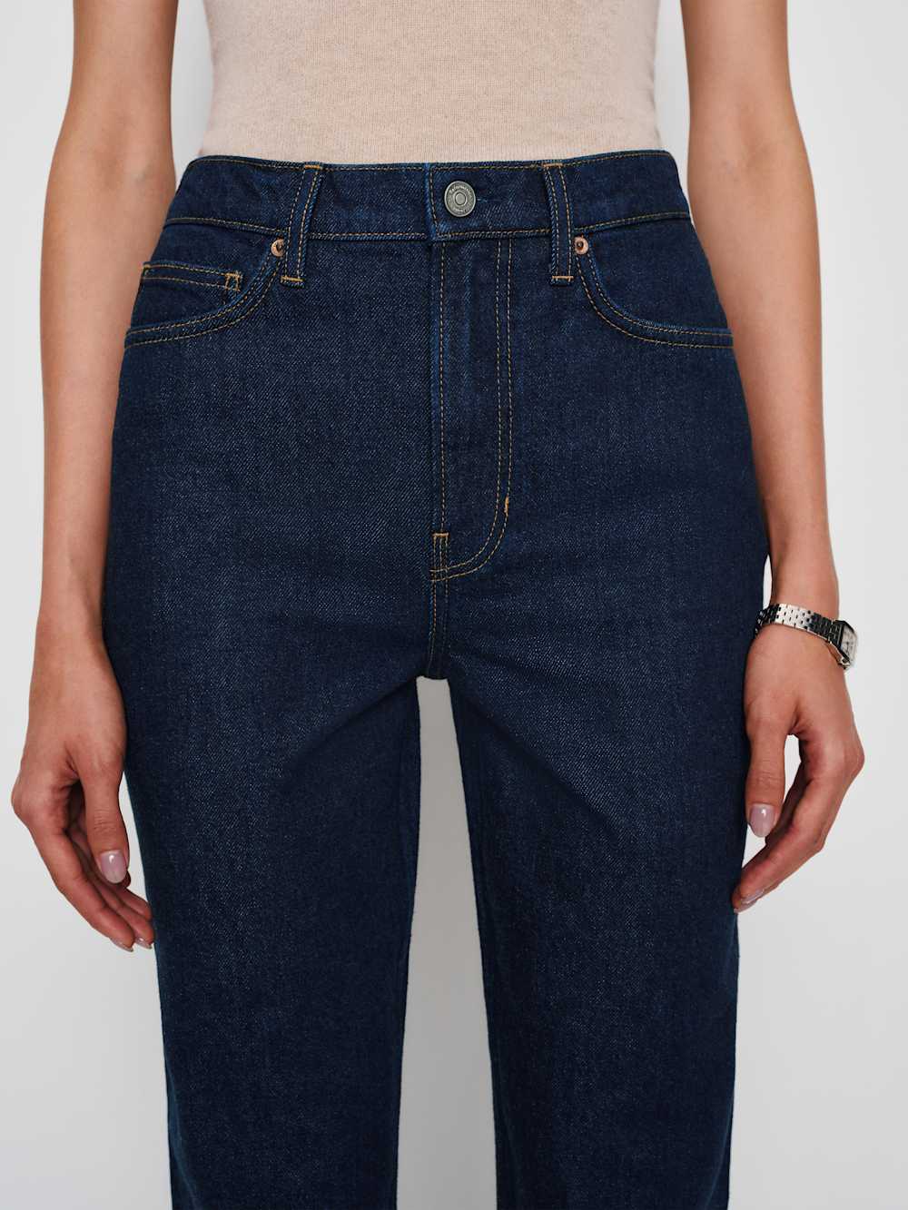 Reformation Harriet High Rise Relaxed Straight Jeans - Ondine