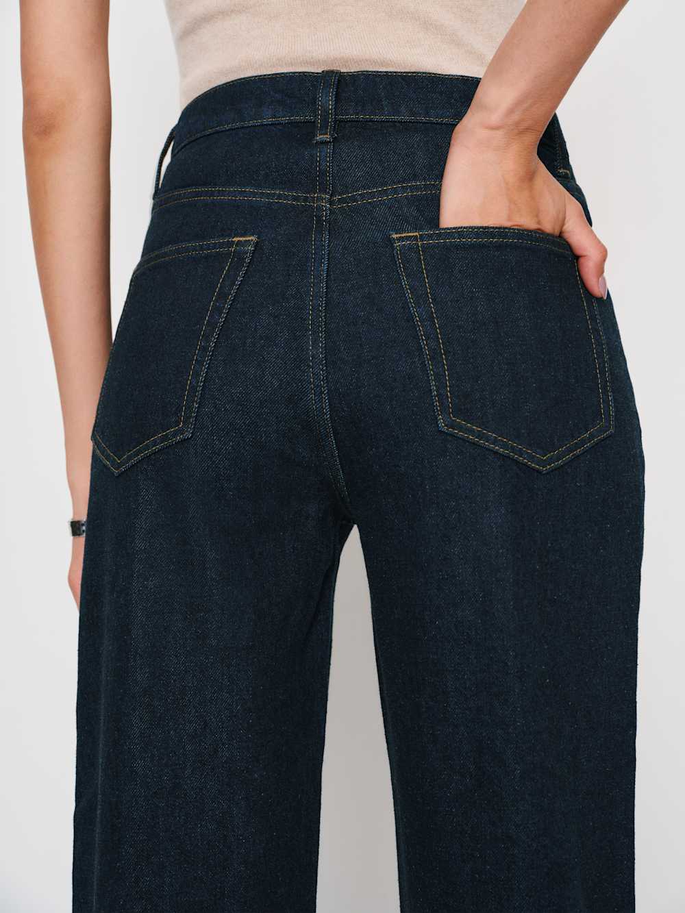 Reformation Harriet High Rise Relaxed Straight Jeans - Ondine