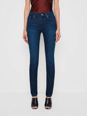 Reformation Christina Mid Rise Super Stretch Skinny Jeans - Wheeler