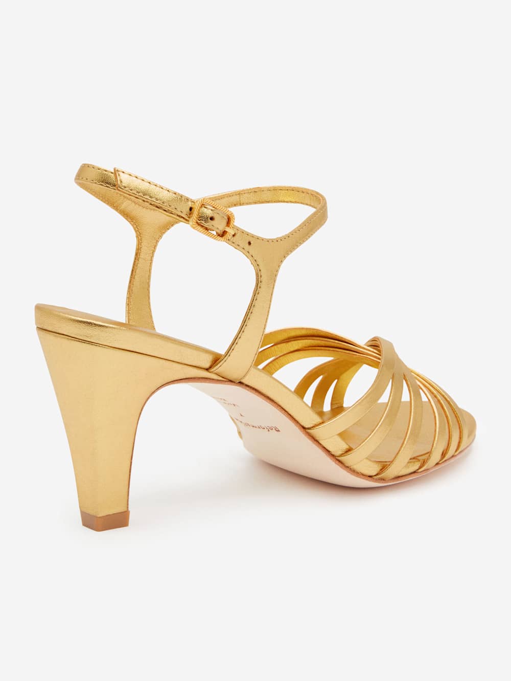 Reformation Paloma Heeled Sandal - Vintage Gold