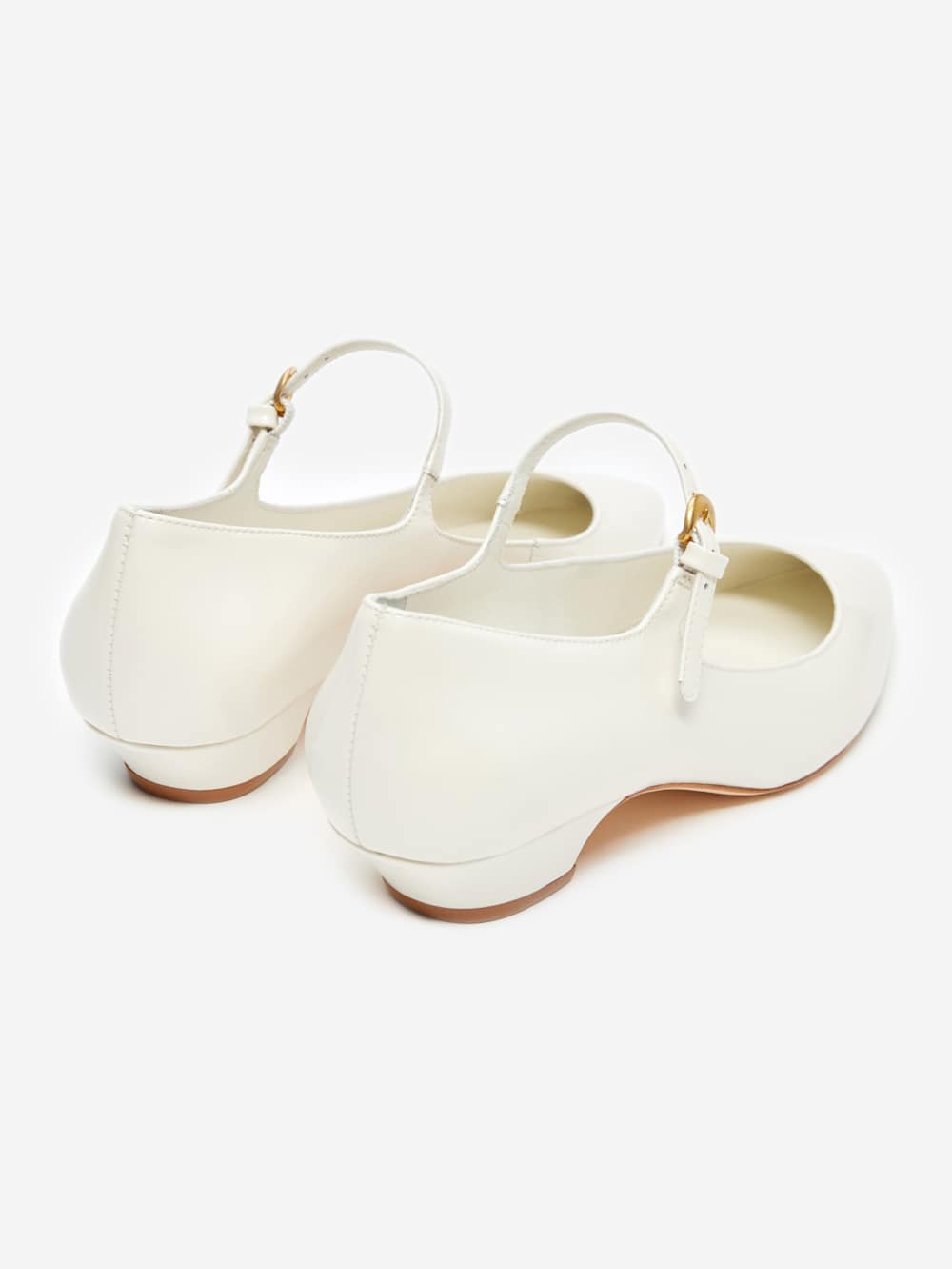 Reformation Kimberly Pump - White Leather