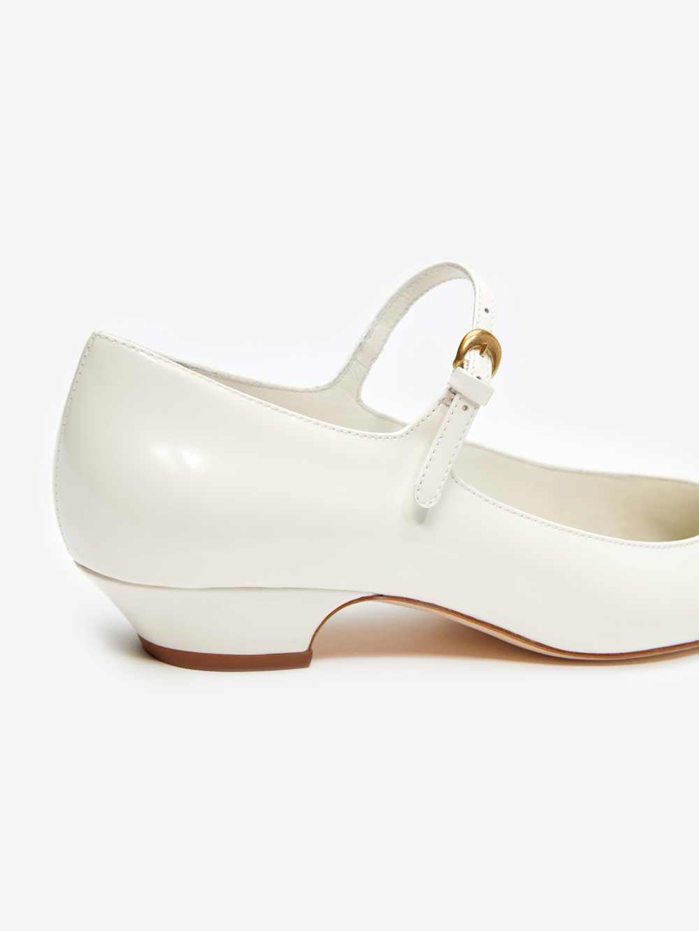 Reformation Kimberly Pump - White Leather