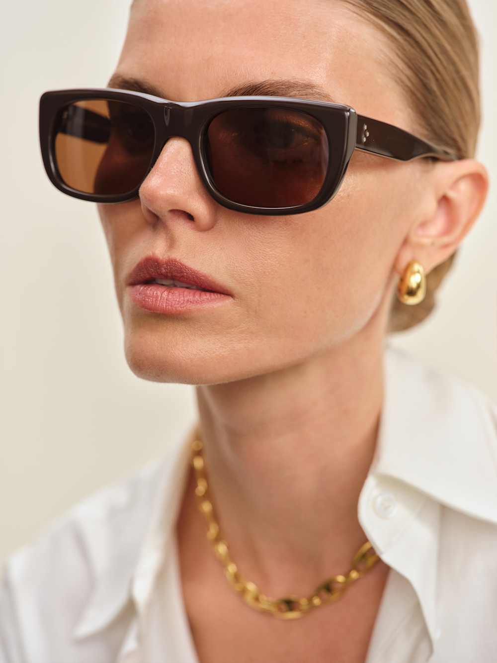 Reformation Eve Sunglasses - Brown/brown