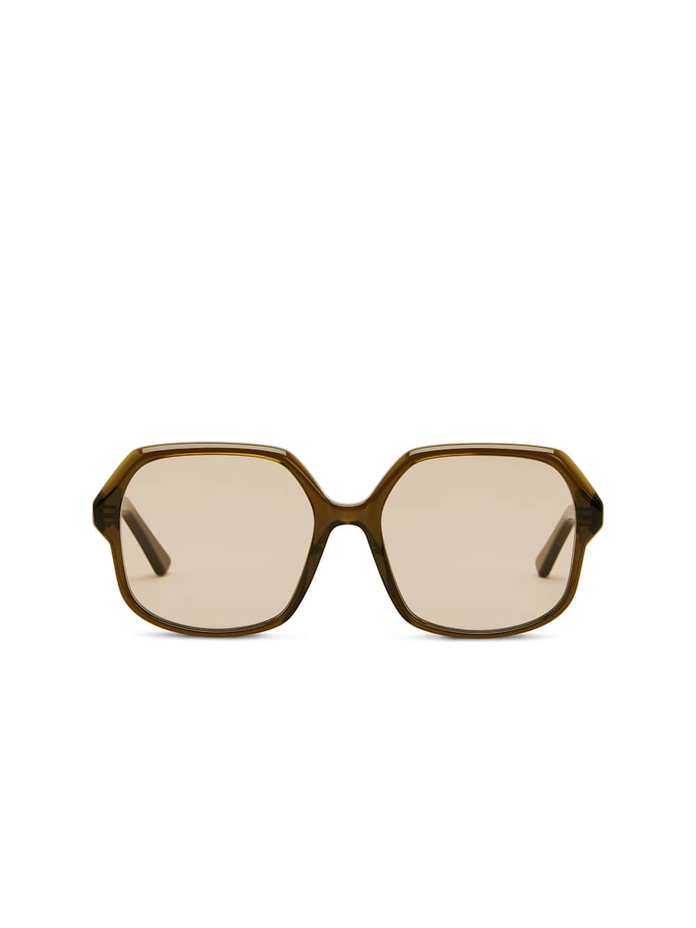 Reformation Jeanne Sunglasses - Green/brown