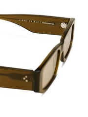 Reformation Anna Sunglasses - Green/brown