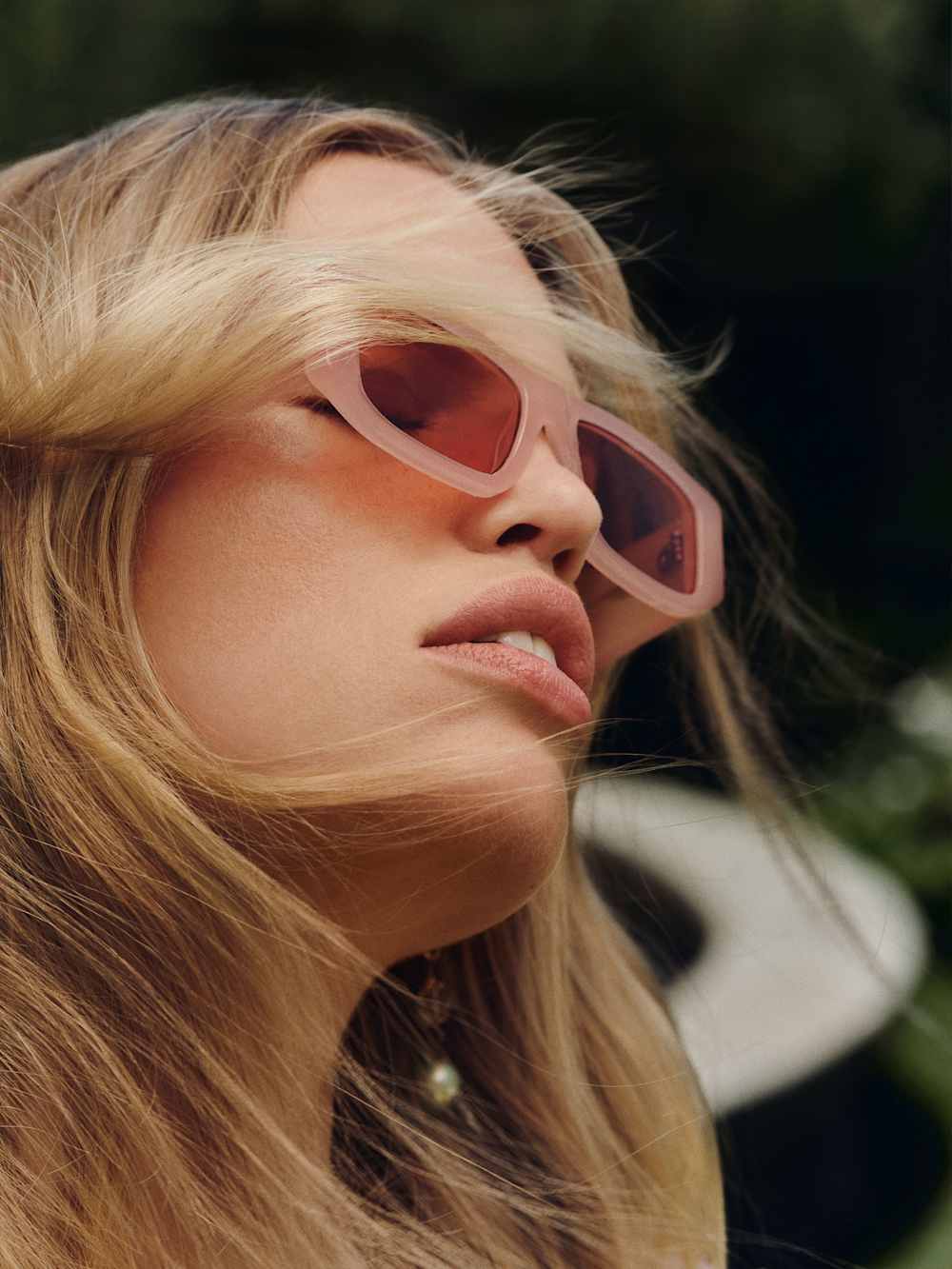 Reformation Anna Sunglasses - Pink/pink