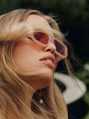 Reformation Anna Sunglasses - Pink/pink