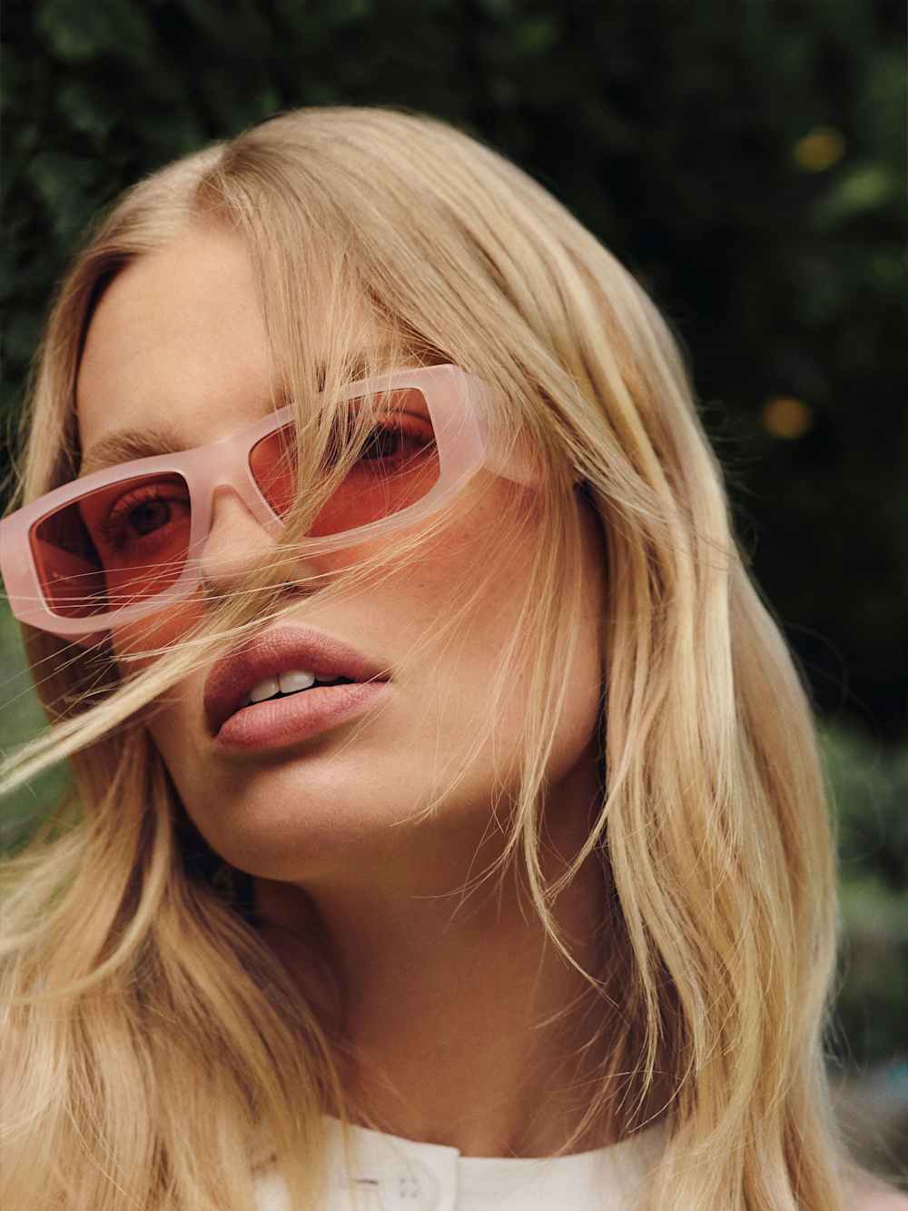 Reformation Anna Sunglasses - Pink/pink