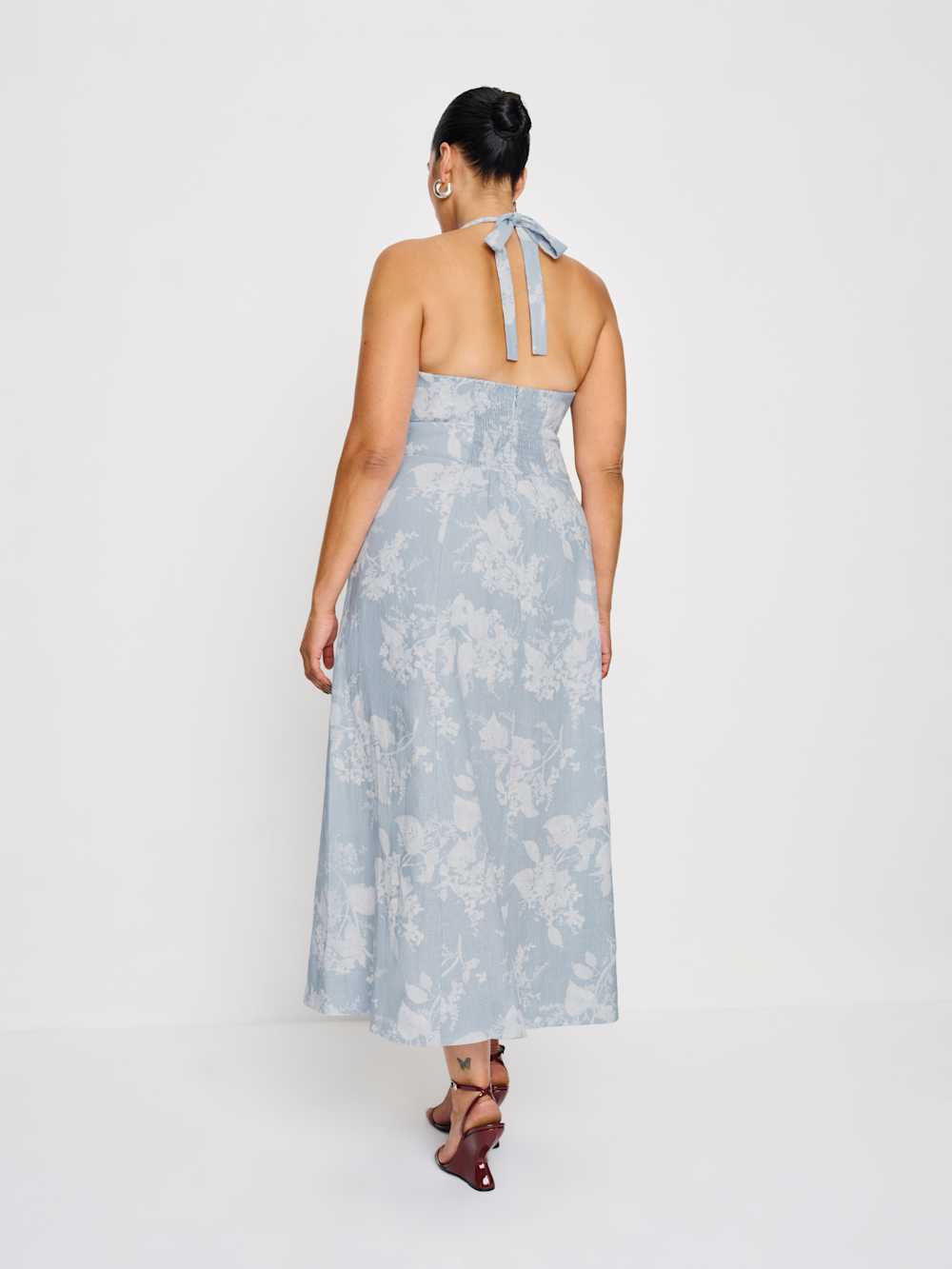 Reformation Tala Linen Dress Es - Angelic