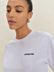 Reformation Patagonia M's P-6 Logo Responsibili-tee - White