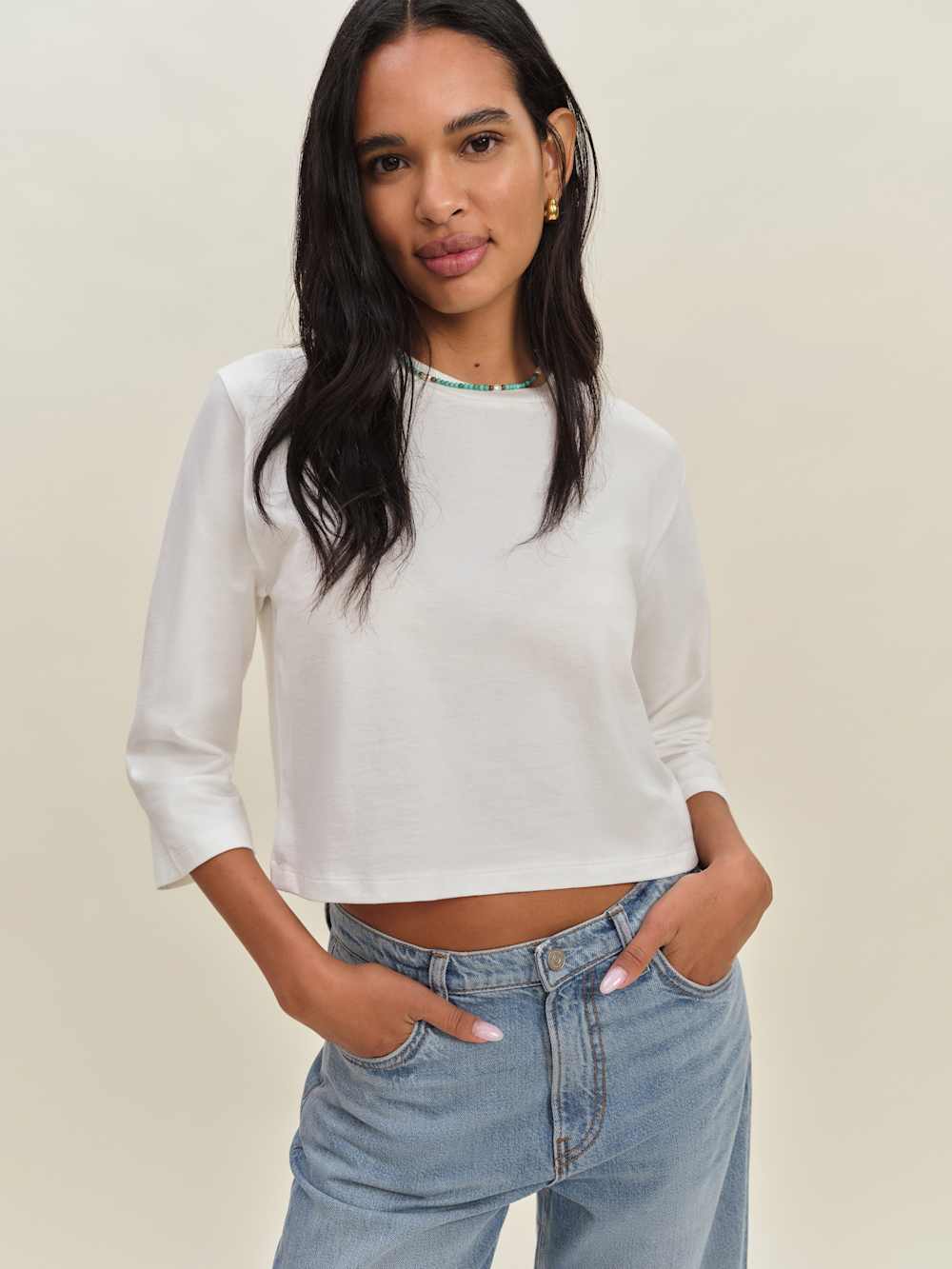 Reformation Lewis Tee - White