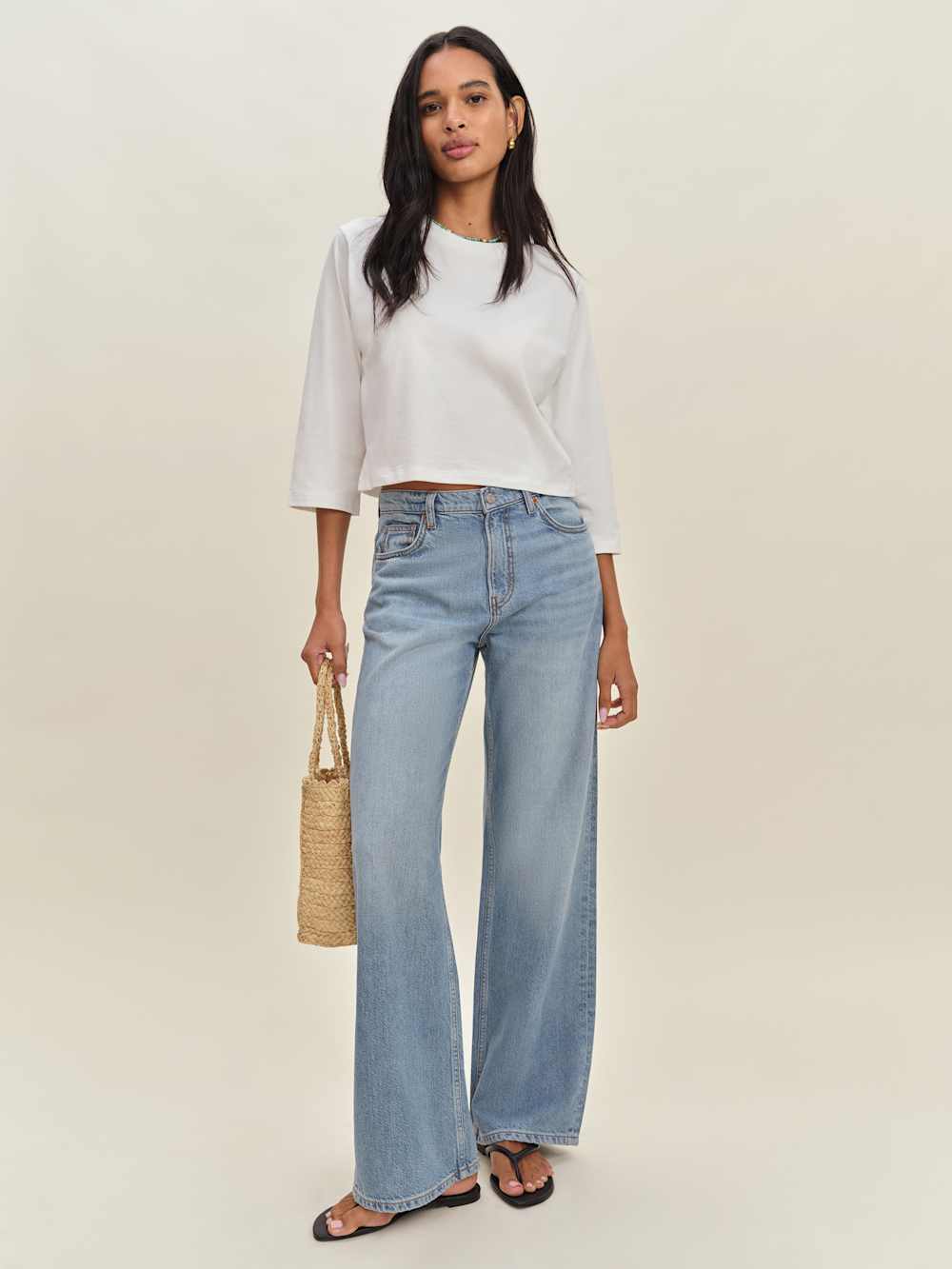 Reformation Lewis Tee - White