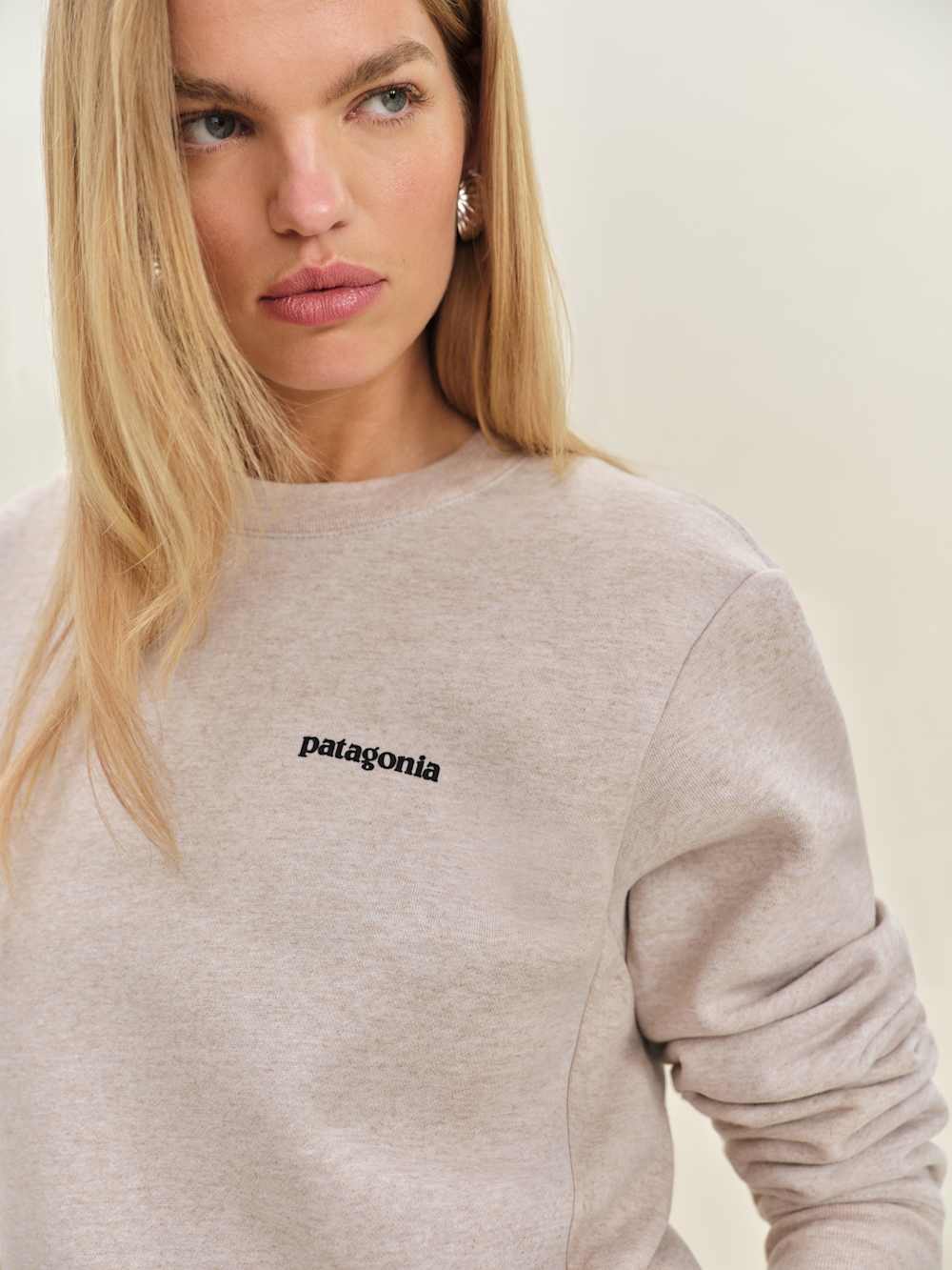 Reformation Patagonia P-6 Logo Uprisal Crew Sweatshirt - Stingray Mauve