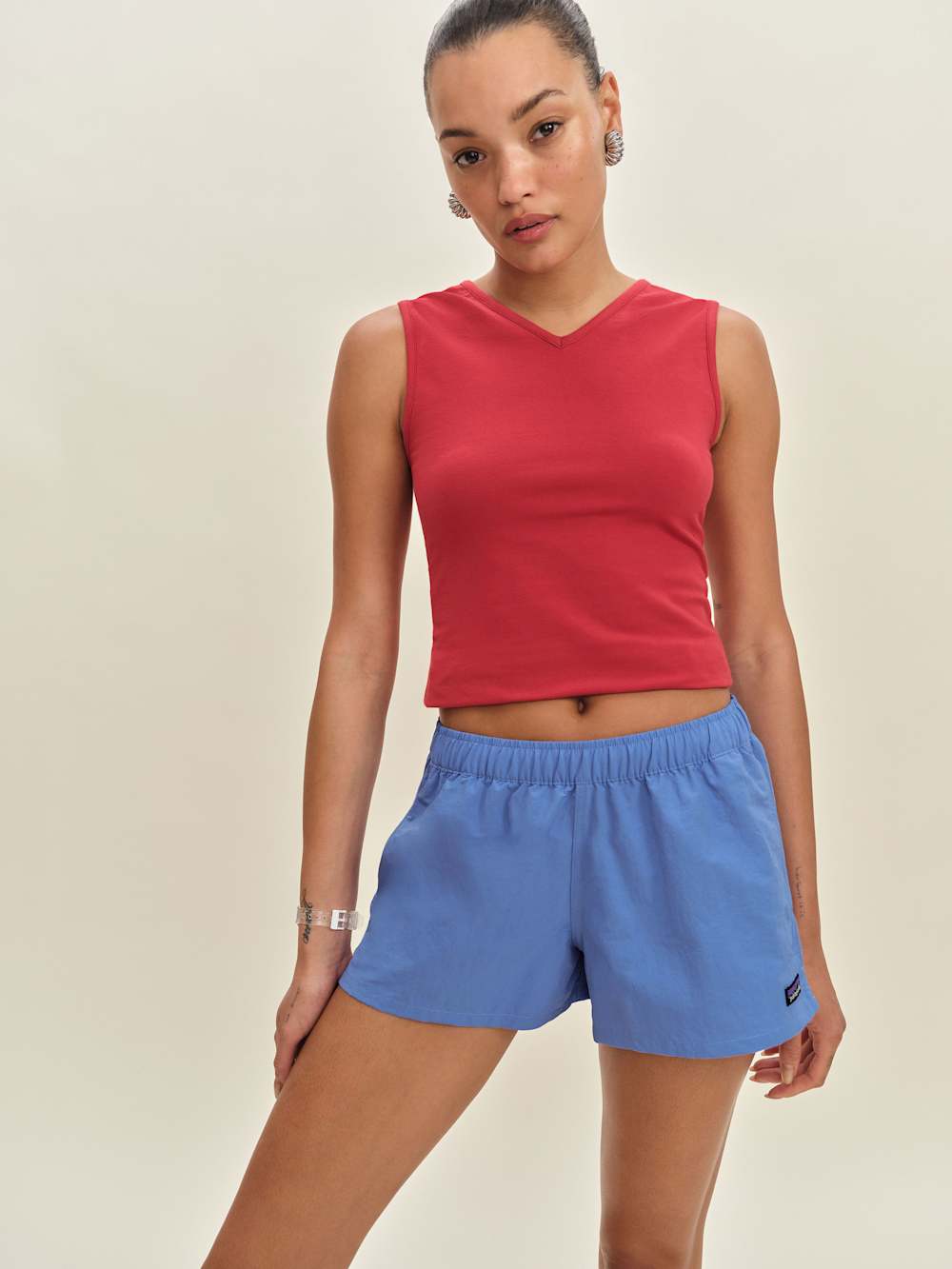 Reformation Patagonia W's Barely Baggies Shorts - Abundant Blue