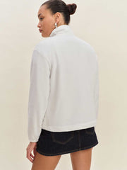 Reformation Patagonia W's Micro D 1/2 Zip Fleece Pullover - Birch White
