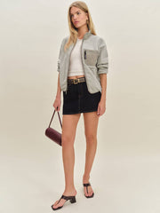 Reformation Patagonia Women's Synchilla Jacket - Oatmeal Heather W/seabird Grey