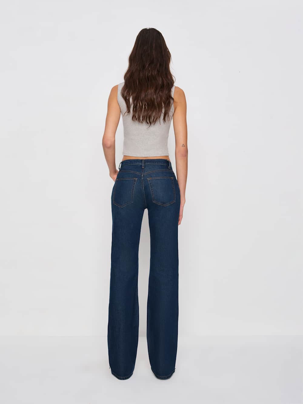 Reformation Sharon Stretch Mid Rise Bootcut Jeans - Nemi