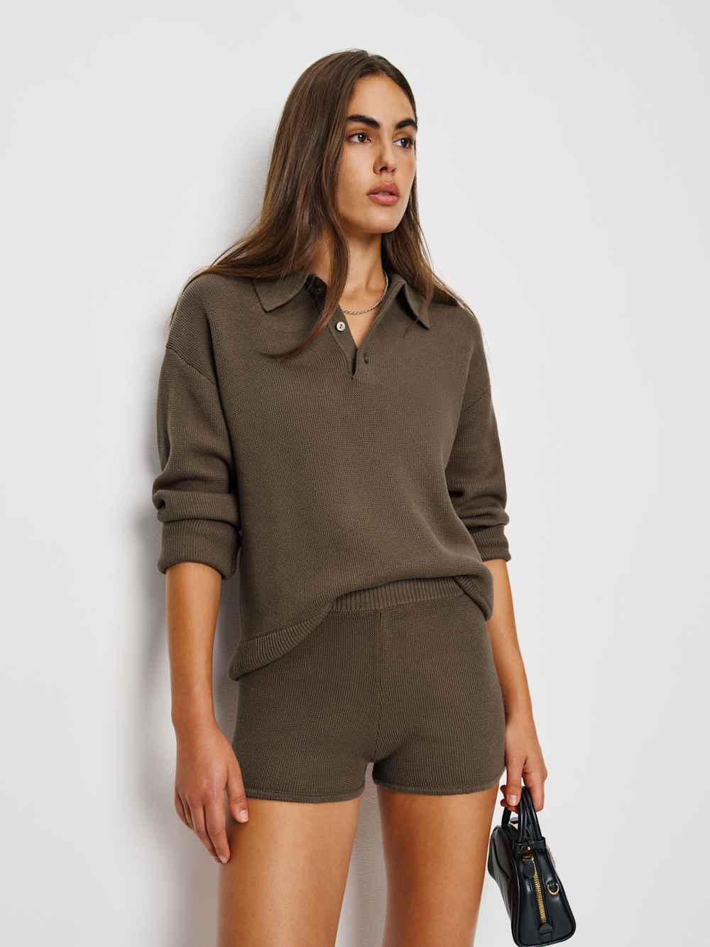 Reformation Darla Sweater Set - Putty