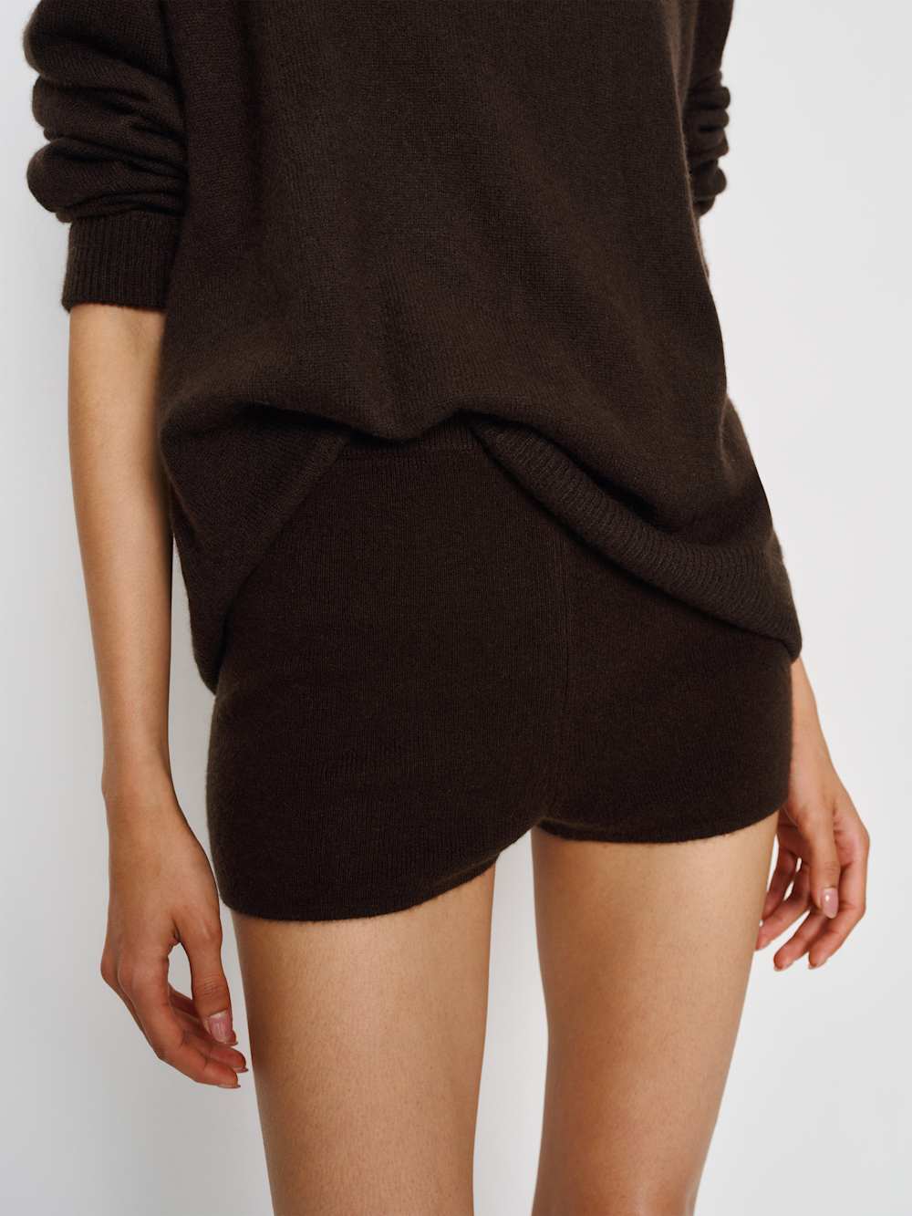 Reformation Effie Cashmere Micro Short - Mole