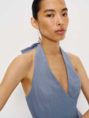 Reformation Clove Linen Two Piece - Cornflower