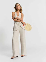 Reformation Clove Linen Two Piece - Oatmeal