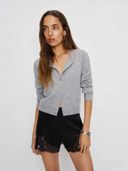 Reformation Fern Satin Short - Black