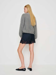 Reformation Fern Satin Short - Midnight