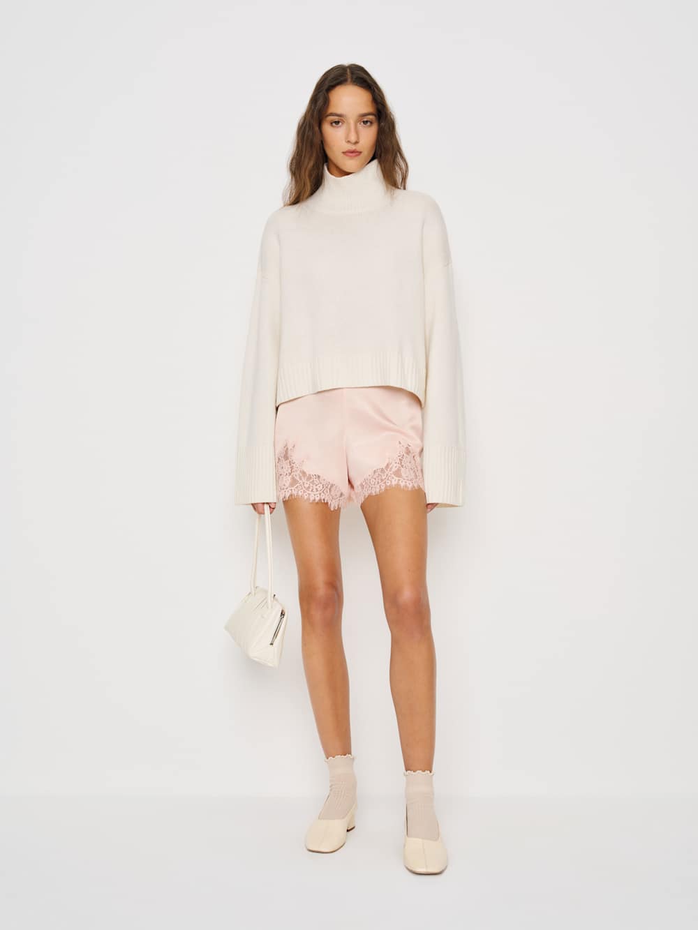 Reformation Fern Satin Short - Sorbet